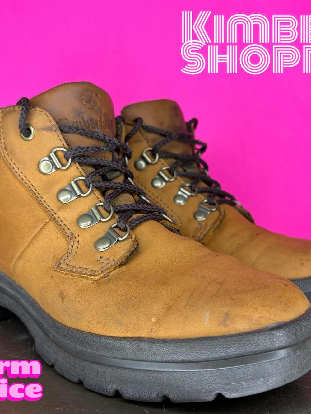 Timberland Brown Leather Hiking Lace-Up Boot US 8 EU 39 UK 6